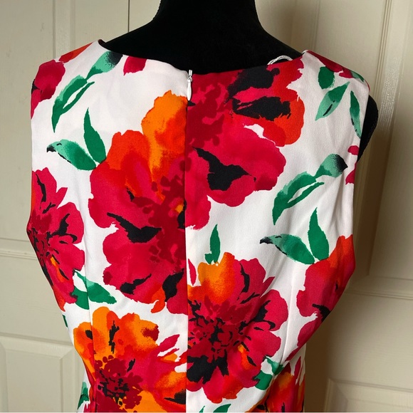 Ronni Nicole Floral Midi Spring/Summer Dress Size 14 - Picture 7 of 9